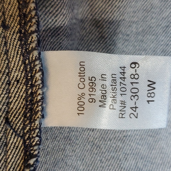 Jessica London Denim Jacket 100% Cotton - Picture 4 of 5